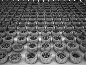 304轮子-大集合 3D 模型