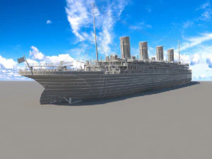 cruise ship 3D Model