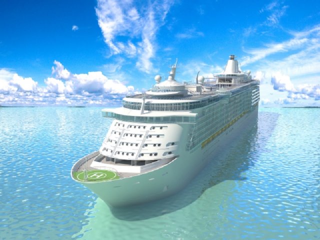 cruise ship 3D Модель .c4d .max .obj .3ds .fbx .stl .blend 