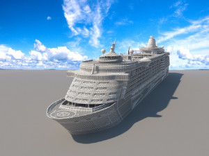 cruise ship 3D Модель