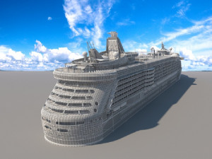 cruise ship 3D Модель