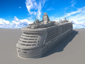 cruise ship 3D Model