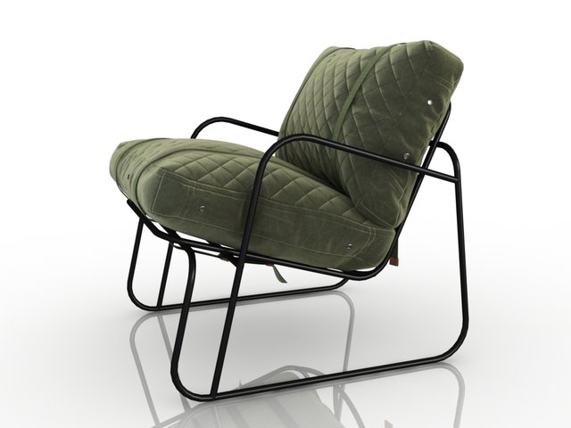 armchair aviator 3D Model .c4d .max .obj .3ds .fbx .stl .blend 