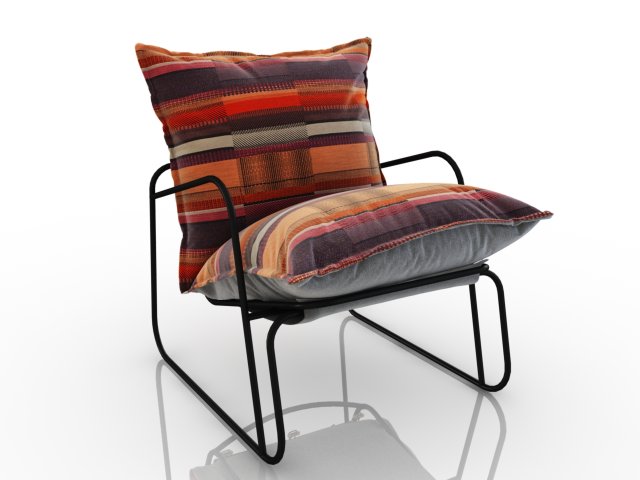 armchair farmer 3D Model .c4d .max .obj .3ds .fbx .stl .blend 