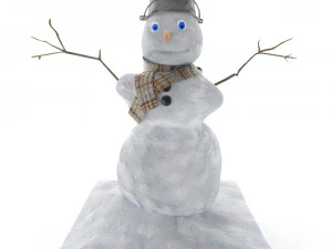 mu&ntilde;eco de nieve Modelo 3D