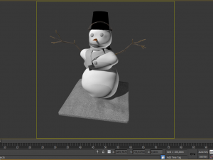 snowman Model 3D