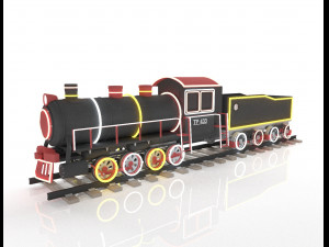 christmas train 3D Model