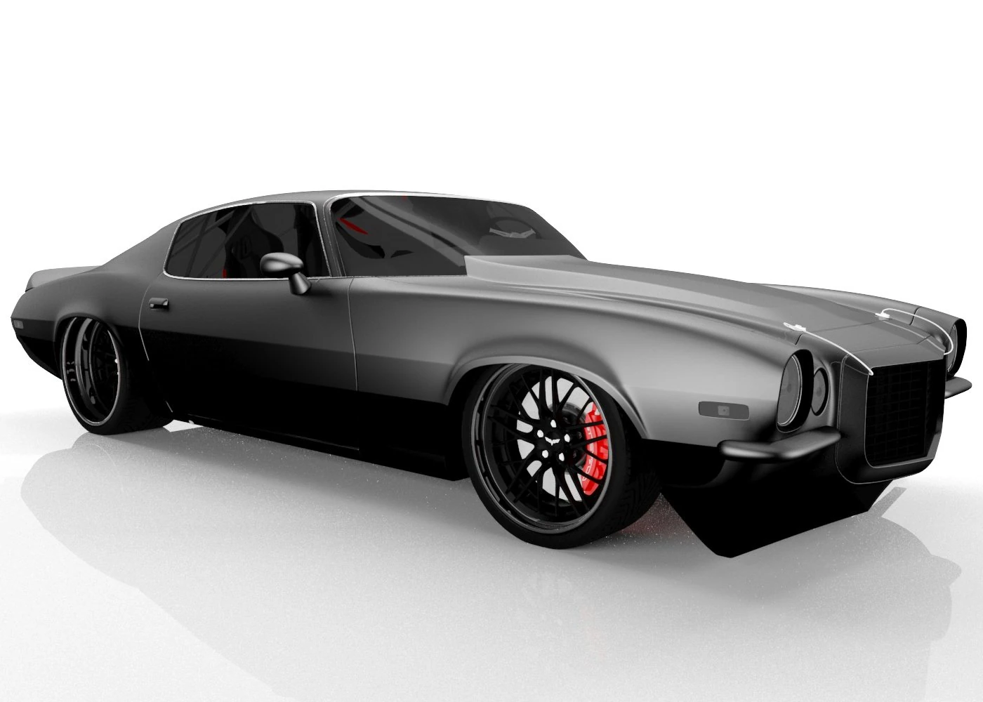 chevrolet camaro 1970 3D Model .c4d .max .obj .3ds .fbx .stl .blend