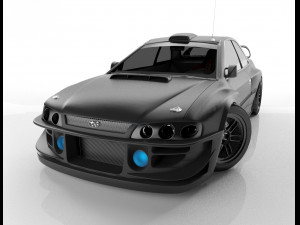 subaru impreza 3D 模型