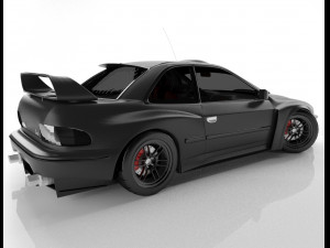 subaru impreza 3D 模型