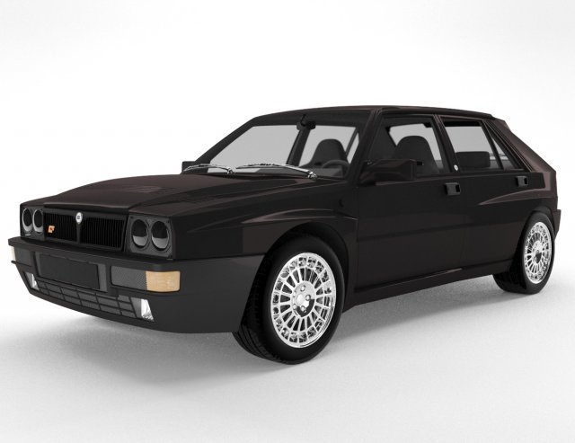 lancia delta hf integrale 3Dモデル .c4d .max .obj .3ds .fbx .stl .blend 