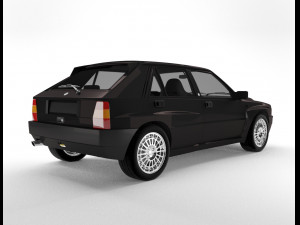 lancia delta hf integrale 3Dモデル