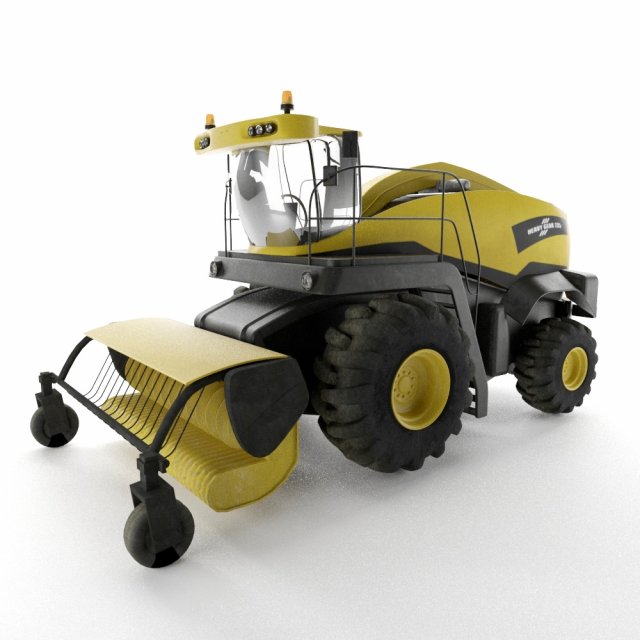 combine agricultural vehicle 3D Model .c4d .max .obj .3ds .fbx .stl .blend 