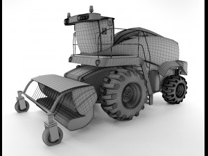 combine agricultural vehicle 3D Model