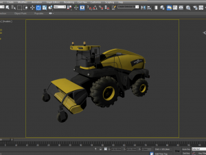 combine agricultural vehicle 3D Model