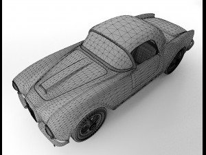 lancia aurelia b24 convertible 1955 Model 3D