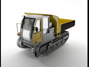 rubber crawler 3D मॉडल