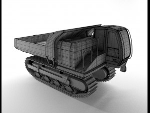 rubber crawler 3D मॉडल