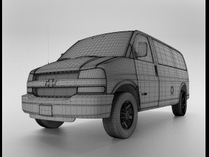 van chevrolet express 3D Model