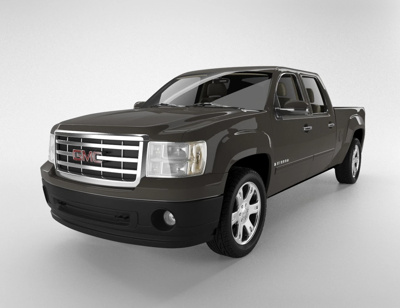 gmc sierra crewcab 2013 3D Model .c4d .max .obj .3ds .fbx .stl .blend 