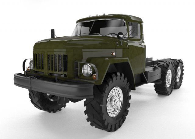 zil 131 truck 3Dモデル .c4d .max .obj .3ds .fbx .stl .blend 