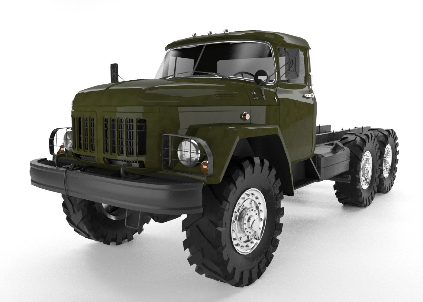 zil 131 truck 3D Model .c4d .max .obj .3ds .fbx .stl .blend 