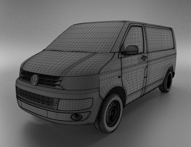 volkswagen transporter t5 3D in 3DExport