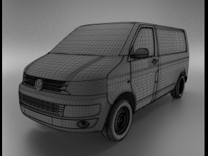 volkswagen transporter t5 3D मॉडल