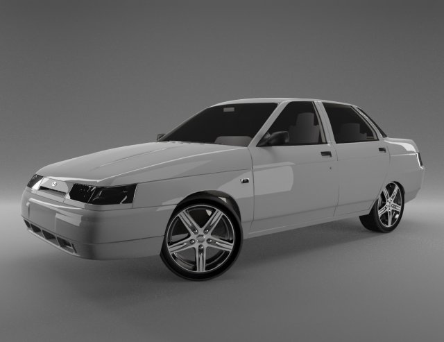 vaz lada 2110 sedan 3Dモデル .c4d .max .obj .3ds .fbx .stl .blend 