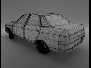 vaz lada 2110 sedan 3Dモデル