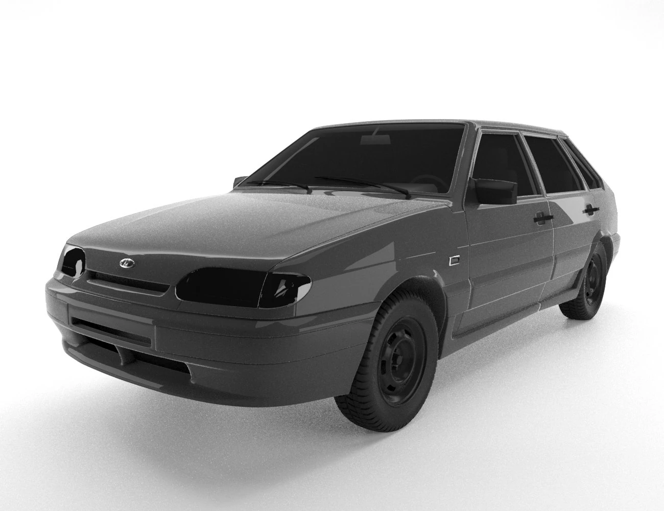 vaz lada samara 2114 3D Model .c4d .max .obj .3ds .fbx .stl .blend 
