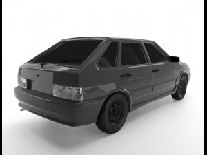 vaz lada samara 2114 3D Модель
