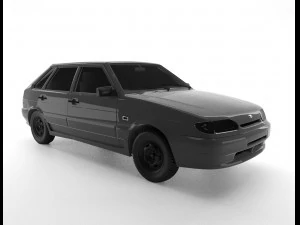 vaz lada samara 2114 3D Model