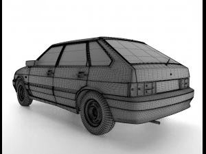 vaz lada samara 2114 3D Model