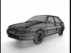vaz lada samara 2114 3D Model