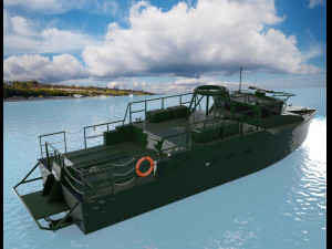 patrol boat Model 3D