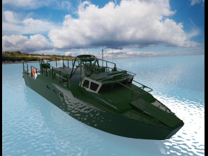 patrol boat Model 3D
