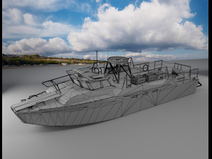 patrol boat Model 3D