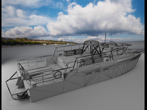 patrol boat Model 3D