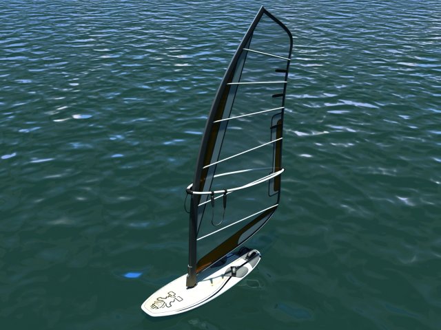 windsurf board 3D Модель .c4d .max .obj .3ds .fbx .stl .blend 