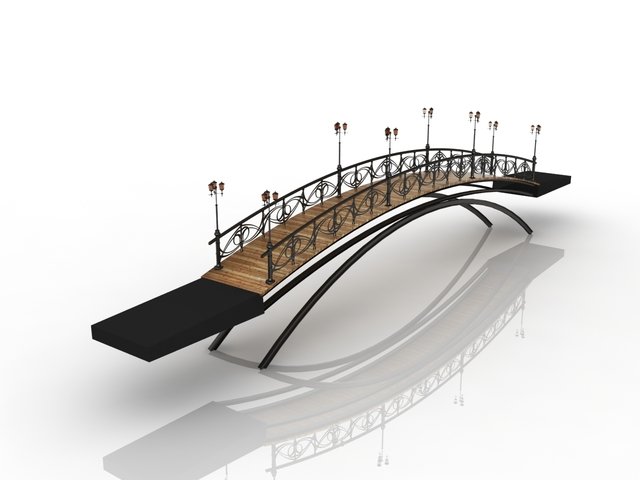 bridge 3D Model .c4d .max .obj .3ds .fbx .stl .blend 