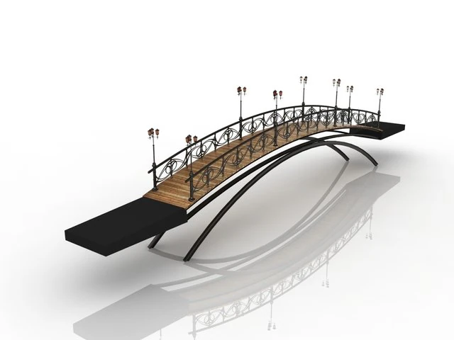 bridge 3D Model .c4d .max .obj .3ds .fbx .stl .blend 
