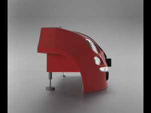 car sofa -fiat 500 r Model 3D