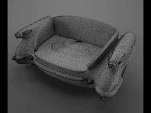 car sofa-chevrolet 3D Model