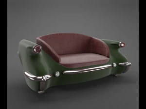 car sofa-chevrolet 3D Model