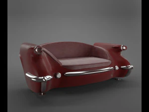 car sofa-chevrolet 3D Model