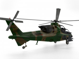 caic z-10 helicopter 3D Модель