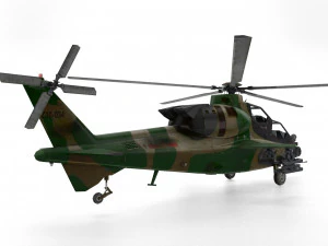 caic z-10 helicopter 3D Model