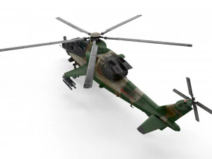 caic z-10 helicopter 3D Model