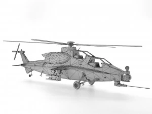 caic z-10 helicopter 3D Model